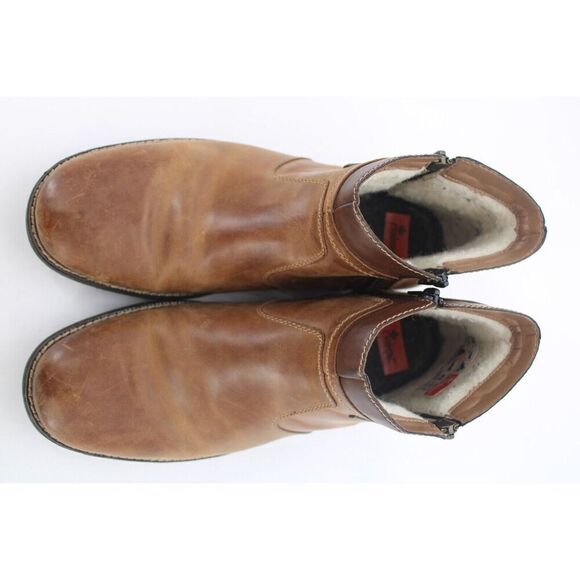 RIEKER Men's Sz 9.5US/43EU "Ron 83" Winter Boot Brown Double Zip - Picture 3 of 11